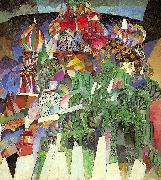 Lentulov, Aristarkh St. Basil's Cathedral oil painting reproduction